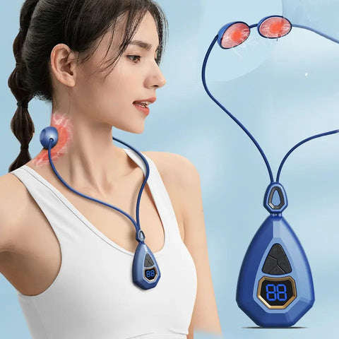 This smart neck massager has five massage